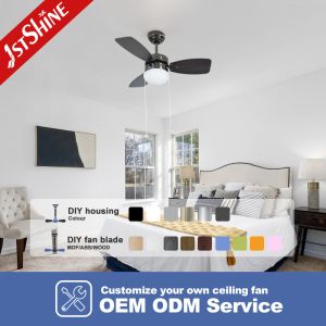 Support Dimmer 30-inch Ceiling Fan with 3 MDF Blades and Pull Chain Light by