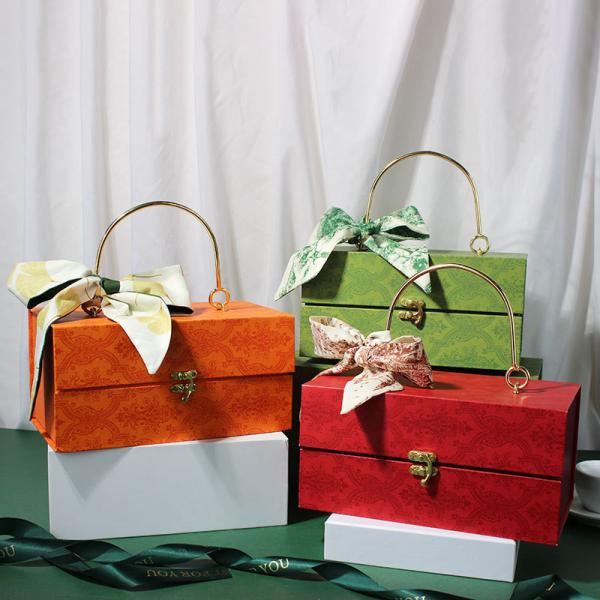 Magnet Closure Gift Packaging Boxes Rigid Cardboard Cloth Cover Travel Jewelry