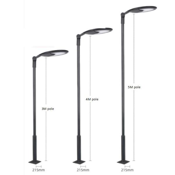 Die Casting Aluminum Led Solar Street Light Adjustable Angle Head Oudoor 6500K