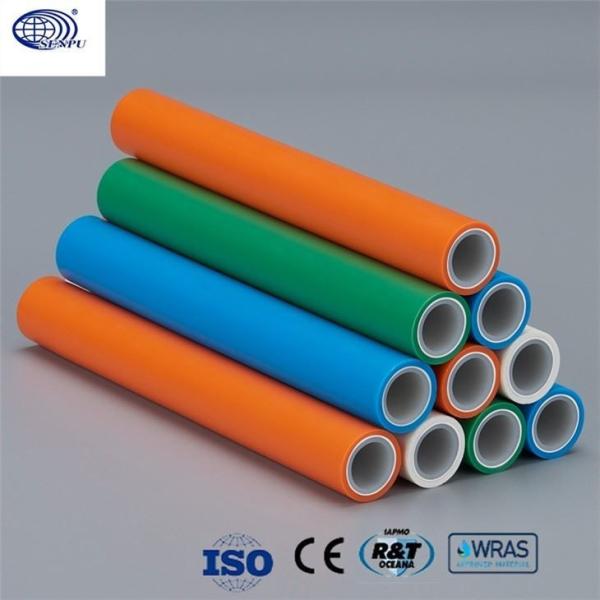 Buy DN20-160mm PPR Composite Pipe UV Resistance Orange Blue Purple at wholesale prices