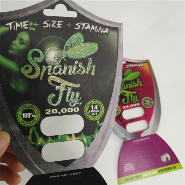 Sex Pill Blister Card Packaging Spanish Fly 2000 Male Enhancement Pills Packing