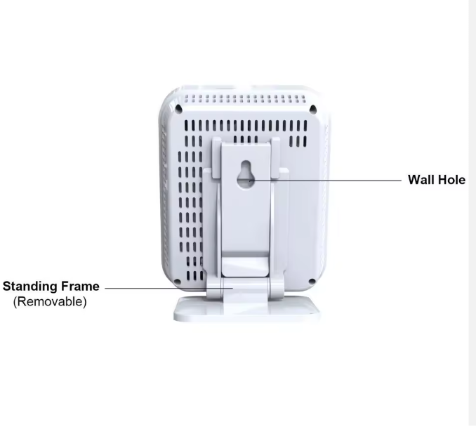 Tuya Smart WiFi Air Quality Monitor - Battery-Powered Real-Time Detector for PM2