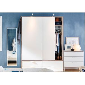 Waterproof Wood grain Laminated MDF Board Wardrobe Cabinets