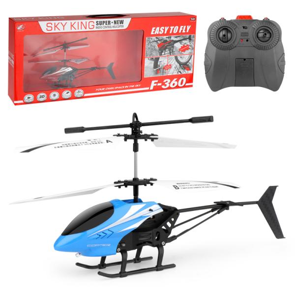 F360 2.4Ghz Anti-Interference Helicopter Beginner To Pro Helicopter Miniature Aerial Plaything 6*AA Controller Battery