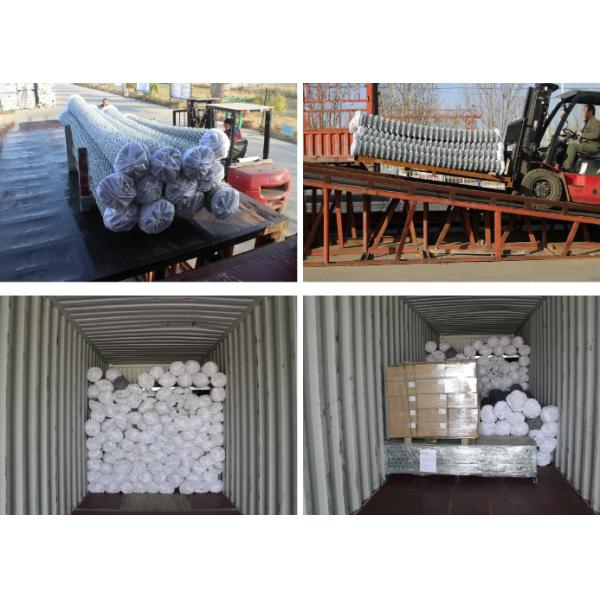 2.8mm Diameter Diamond Chain Link Fencing 8 Foot Height Galvanized