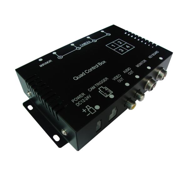 Realtime Video Audio Input 4 Channel Car DVR Recorder With Remote Controller