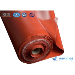 1.5mm Red Single Side Silicone Coated Fiberglass Fabric
