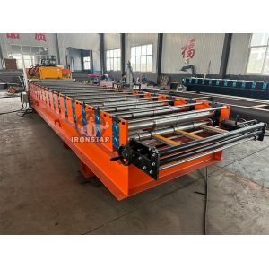 T10 C10 Trapezoidal roofing sheet roll forming machine in Kyrgyzstan metal roof