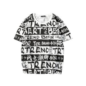 Short Sleeve Mens Cotton All Over Print T Shirt , Full Sublimation T Shirts