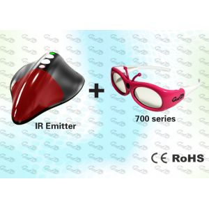 Quality External 3D Shutter Glasses and SYNC Emitter for Computer for sale