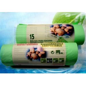 household compostable bio degradable plastic garbage bag, 100% Compostable