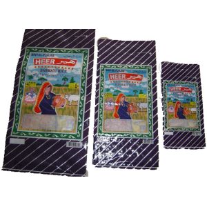 Bopp Laminated PP Woven Rice Packaging Bags 25 Kg Double Stitched Multi Use