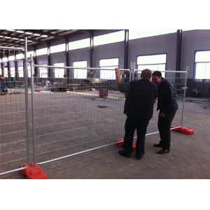 Quality Durable Building Site Fence Panels / Retractable Temporary Fence For Rental House for sale