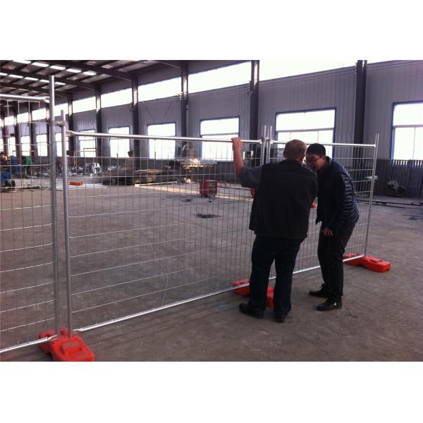 Durable Building Site Fence Panels / Retractable Temporary Fence For Rental
