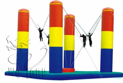 custom exciting inflatable sports game, commercial bungee trampoline