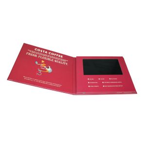Advertising Video Invitation Card 8Ω 2W Speaker With Rechargeable Battery