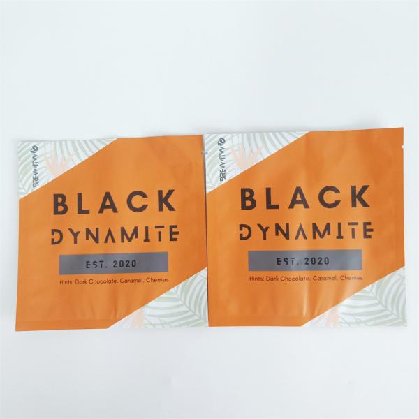 Custom Printed Food Grade Heat Seal Chocolate Snack Three Side Seal Food Bag