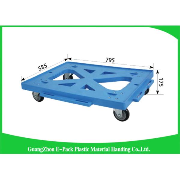 Buy Logistics Stackable Plastic Moving Dolly Convenience Transport Long Service Life at wholesale prices