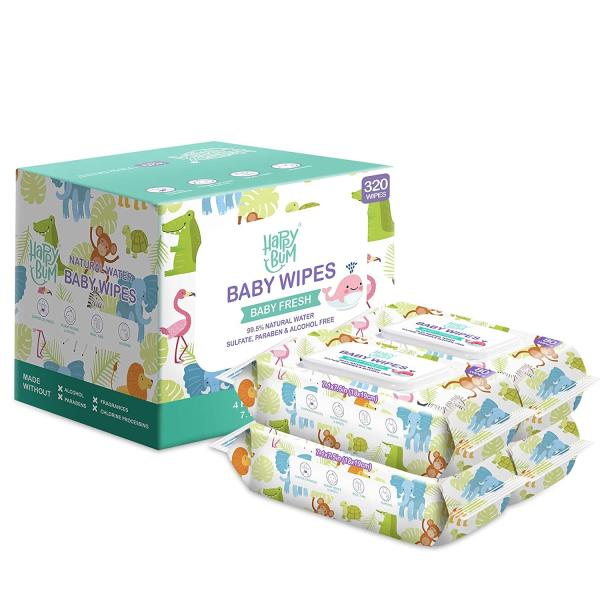 Buy China Organic Baby Wet Wipes Spunlace Material Disposable Cleaning at wholesale prices