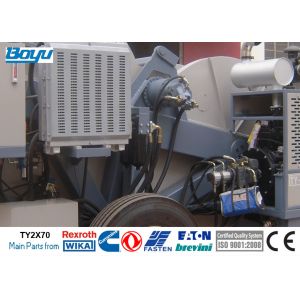 Quality 14Tons Cummins Engine Tension Stringing Equipment With OPGW / ADSS Conductor Main Motor German Rexroth for sale
