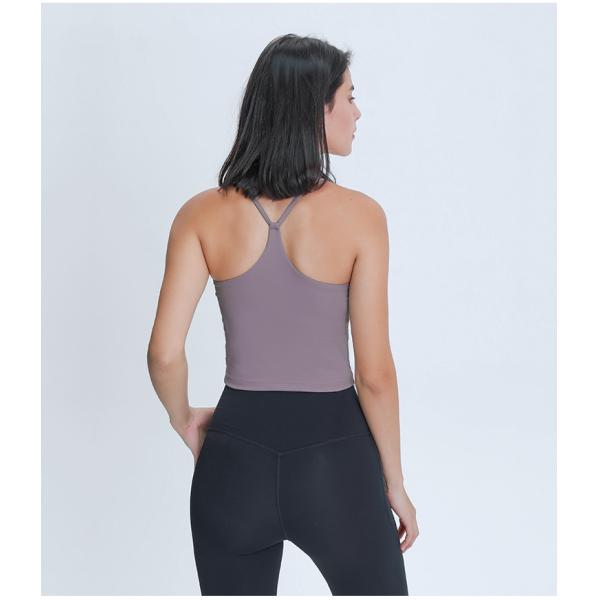 220gsm Women Sexy Sports Bras Y Back Yoga Padded Tank Top Slim Fit Shock Proof