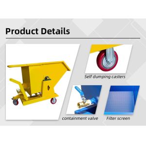 Forklift Waste Tipping Bin Industrial Scrap Bins