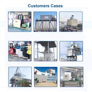 2Mm Thickness Saltwater Flake Ice Machine For Fishery Protection