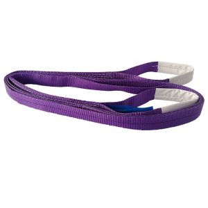Purple Polyester Flat Webbing Sling Flat Web Lifting Slings ISO9000