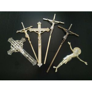 Quality Plastic Cross and Crucifix Crucifijo Cruces Con Cristoaccessori Funebri for sale
