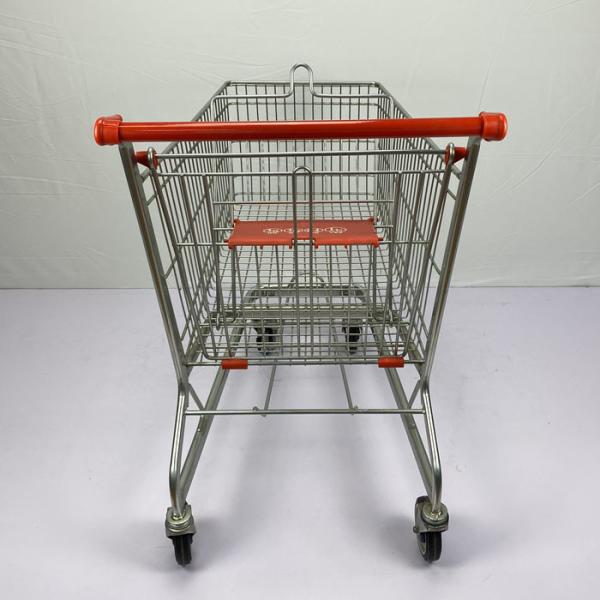 Customized 150L Supermarket Grocery Cart Zinc Plated Warehouse Shopping Trolley