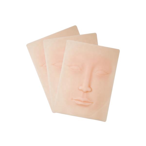 Soft 3D Silicone Eyeliner Lip Permanent Makeup Practice Skin 18.5*14*0.2cm