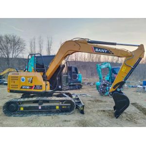7 Ton Used Sany SY75C Hydraulic Excavator With 0.12~0.32 m3 Bucket Capacity