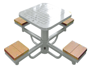 outdoor wooden fitness equipment--WPC China Cheap high quality outdoor chess table In POPULAR HOT SALE