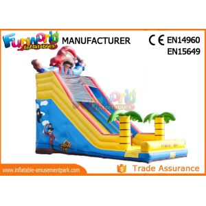Excting Inflatable Dry Slide , Combo Game Inflatable Pirate Slide