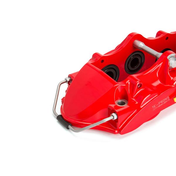 P60NS 6 Piston Caliper 355*32mm 378*32mm Rotor Brake Kit Drilled / Slotted / Drilled And Slotted Discs Selectable