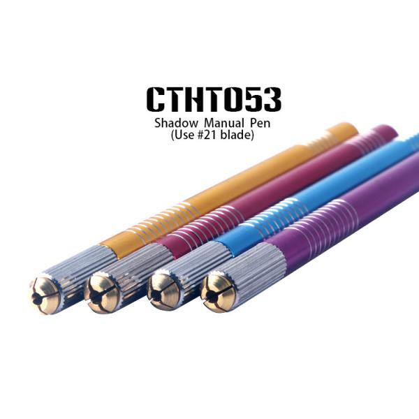 Colorful Permanent Makeup Manual Pen Aluminum Alloy Non - Disposable