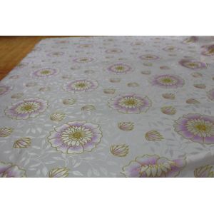 Breathable 5mm Polyester Satin Fabric With Flower Pattern Printing
