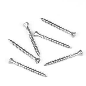 Black Zinc Plated Plain Flat Head Collated Deck Screws for Customized in ISO