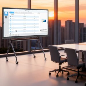 86 Inch Standard Interactive Board with Android 14 OS 40 Points Touch and 400cd/m2 Brightness