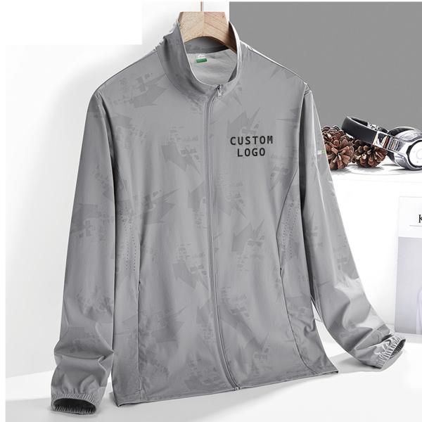 Customized Logo Anti-UV Sunscreen Clothing for Adults Sun Protection and Elasticity