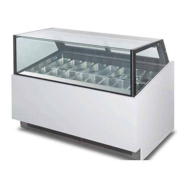 Ultra Temperature Ice Cream Display Freezer Gelato Display Cabinet Fully