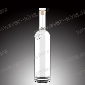 Custom Frosted Vodka Glass Bottles Electroplating 250ml 750ml
