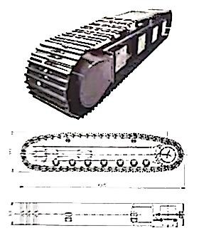 Steel Crawler Undercarriage System With Slewing Bearing For Hydraulic Drilling