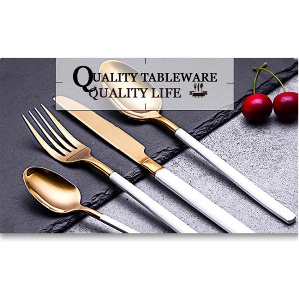 Gilding Gold Stainless Steel Flatware Set