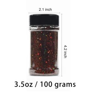 1 Color Holographic Chunky Glitter 2oz 3oz Bottle Packing Tumbler Glitter Mixing