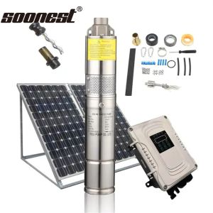120M 5500W Solar Water Pump Solar Power Submersible Water Pump With Panel Solar