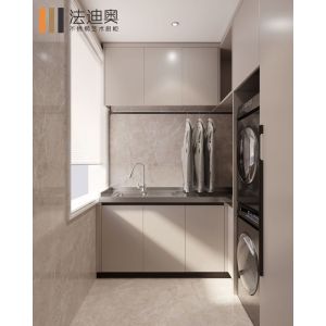 China Minimalist Beige Design Stainless Steel Laundry Cabinet With Durable Functionality on sale
