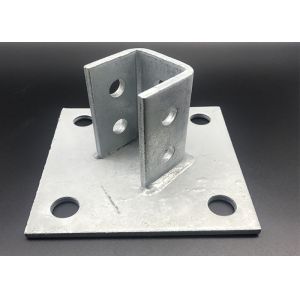 Quality Galvanized Metal Unistrut C Channel Post Base Brackets for sale