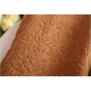 Embrossed Fleece Polyester Black Out Window Curtain