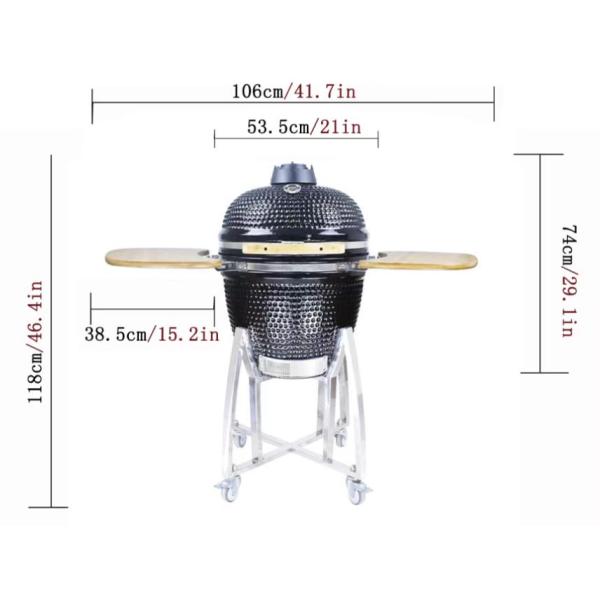 KIMSTONE Large Grill 21 Inch Hot Selling Folding Outdoor Portable Barbecue Outdoor Charcoal Rotisserie Grill